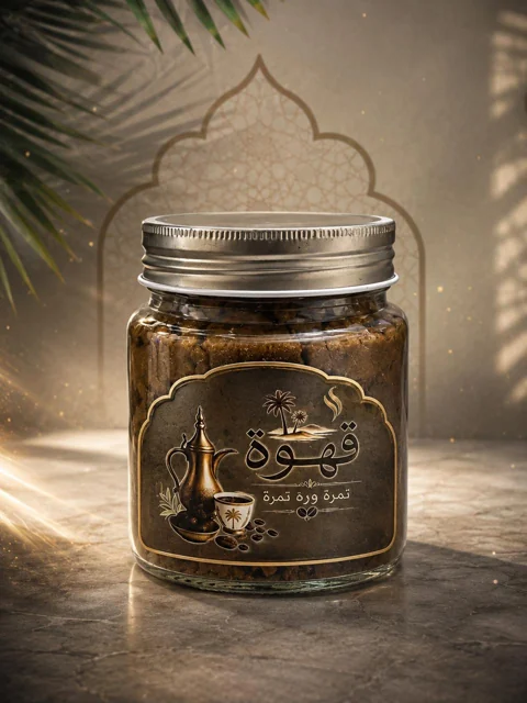 قهوة عربية فاخرة من تمرة ورة تمرة