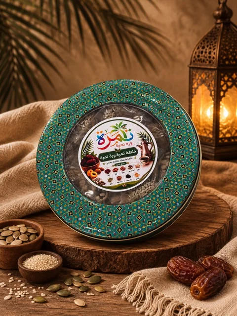 علبة حديد مزخرفة